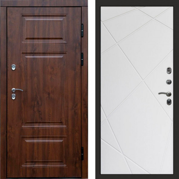Входная дверь Termo-Door Премиум Дуб - Лучи белый