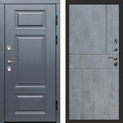 Входная дверь Termo-Door Премиум Grey - Горизонт бетон темный