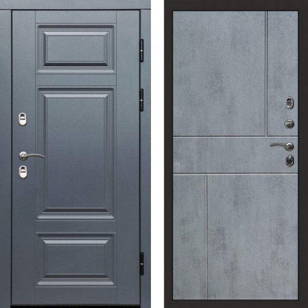 Входная дверь Termo-Door Премиум Grey - Горизонт бетон темный