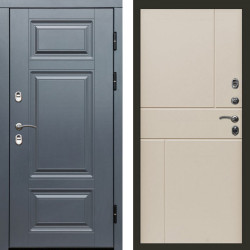 Входная дверь Termo-Door Премиум Grey - Горизонт Слоновая кость