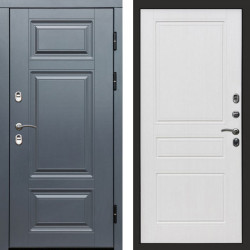 Входная дверь Termo-Door Премиум Grey - Классика белое дерево