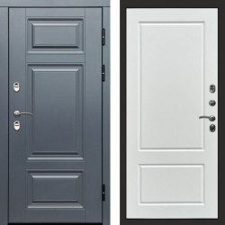 Входная дверь Termo-Door Премиум Grey - Марсель Белый софт