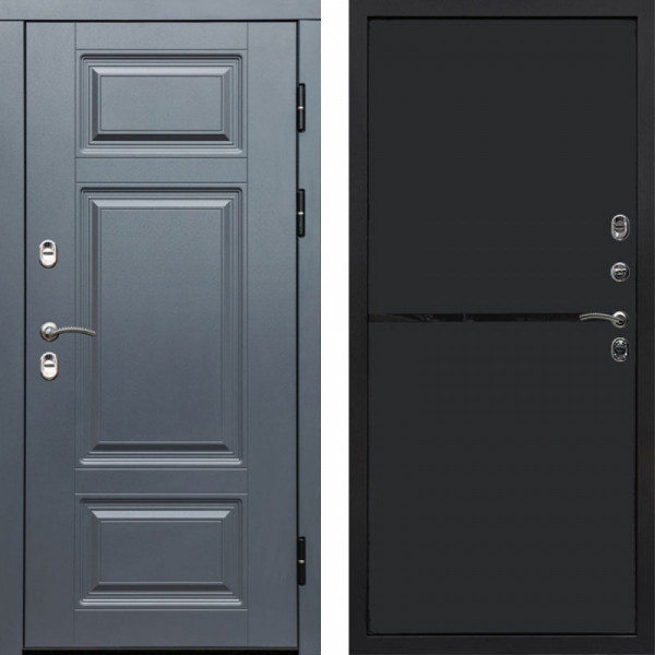 Входная дверь Termo-Door Премиум Grey - Нео Black