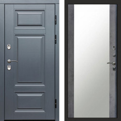 Входная дверь Termo-Door Премиум Grey - Зеркало бетон темный