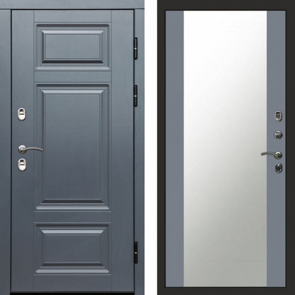 Входная дверь Termo-Door Премиум Grey - Зеркало Grey Софт