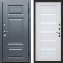 Входная дверь Termo-Door Премиум Grey - Зеркало Триумф Царга лиственница 4500 / 5500