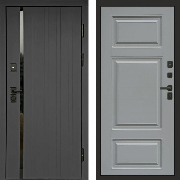 Входная дверь Termo-Door Роял Графит - Лион Grey софт