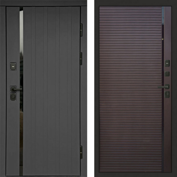 Входная дверь Termo-Door Роял Графит - Porte Шоколад