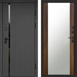 Входная дверь Termo-Door Роял Графит - Зеркало дуб