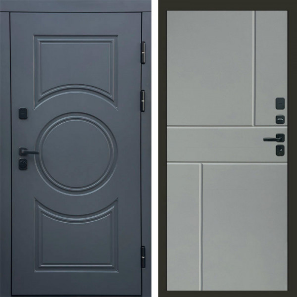 Входная дверь Termo-Door Сфера - Горизонт Grey софт