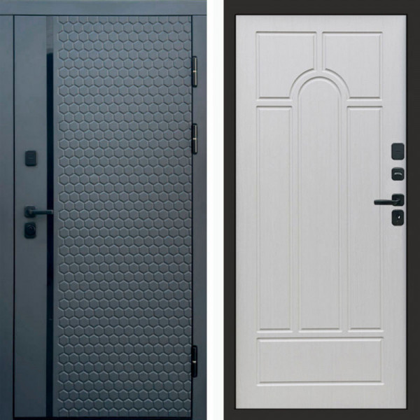 Входная дверь Termo-Door Simple Графит - Арка лиственница