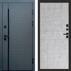Входная дверь Termo-Door Simple Графит - Горизонт бетон светлый