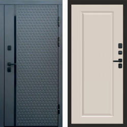 Входная дверь Termo-Door Simple Графит - Гранд Слоновая кость