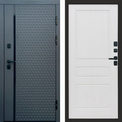 Входная дверь Termo-Door Simple Графит - Классика белое дерево