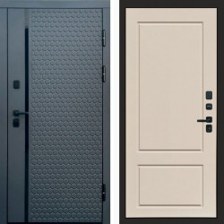 Входная дверь Termo-Door Simple Графит - Марсель Слоновая кость