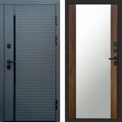 Входная дверь Termo-Door Simple Графит - Зеркало дуб
