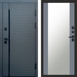 Входная дверь Termo-Door Simple Графит - Зеркало Grey Софт