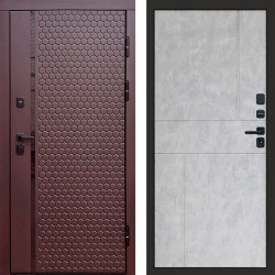 Входная дверь Termo-Door Simple Шоколад - Горизонт бетон светлый
