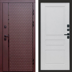 Входная дверь Termo-Door Simple Шоколад - Классика белый матовый