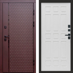 Входная дверь Termo-Door Simple Шоколад - Спарта белое дерево