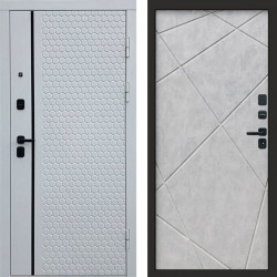 Входная дверь Termo-Door Simple White - Лучи бетон светлый