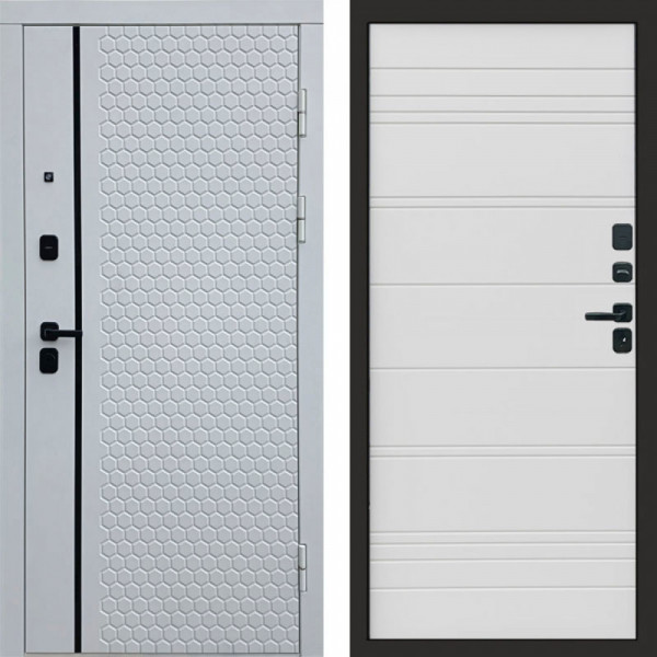 Входная дверь Termo-Door Simple White - Лучи White line