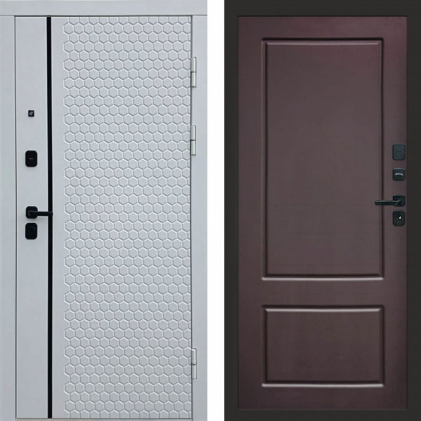 Входная дверь Termo-Door Simple White - Марсель Шоколад