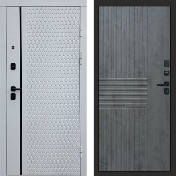 Входная дверь Termo-Door Simple White - Мастино Бетон темный