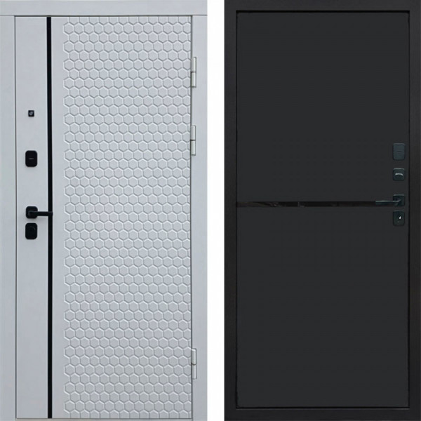 Входная дверь Termo-Door Simple White - Нео Black