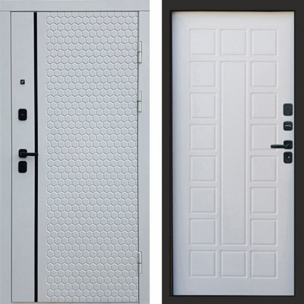 Входная дверь Termo-Door Simple White - Престиж белое дерево