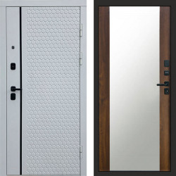 Входная дверь Termo-Door Simple White - Зеркало дуб