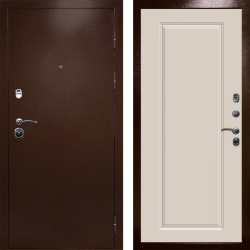 Входная дверь Termo-Door Техно Медь Антик - Гранд Слоновая кость