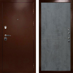 Входная дверь Termo-Door Техно Медь Антик - Мастино Бетон темный