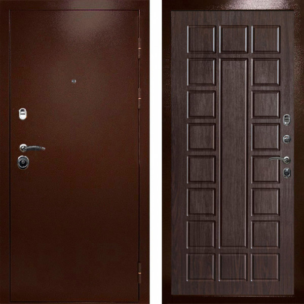 Входная дверь Termo-Door Техно Медь Антик - Престиж венге