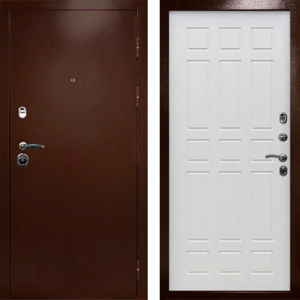 Входная дверь Termo-Door Техно Медь Антик - Спарта лиственница