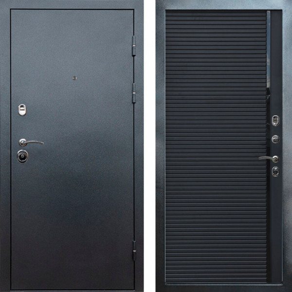 Входная дверь Termo-Door Техно Серебро Антик - Porte black