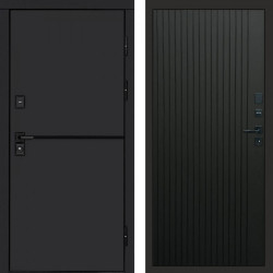 Входная дверь Termo-Door Тренд Black - Flat Черный кварц
