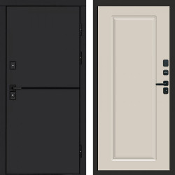 Входная дверь Termo-Door Тренд Black - Гранд Слоновая кость