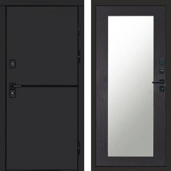 Входная дверь Termo-Door Тренд Black - Зеркало Триумф венге