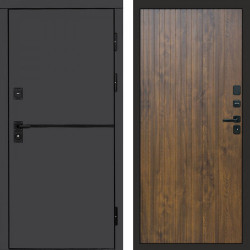 Входная дверь Termo-Door Тренд Графит - Flat Дуб