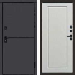 Входная дверь Termo-Door Тренд Графит - Гранд Белый софт