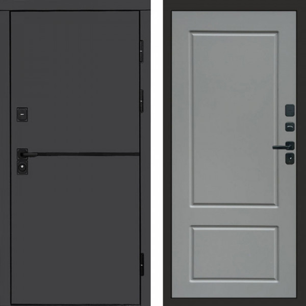 Входная дверь Termo-Door Тренд Графит - Марсель Grey софт