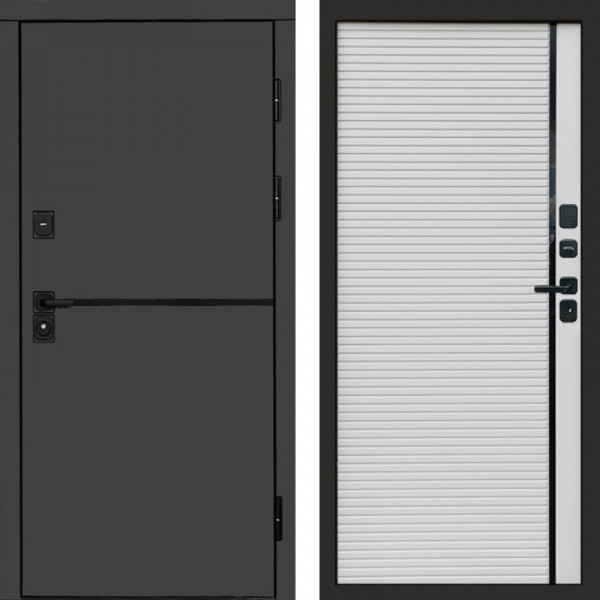 Входная дверь Termo-Door Тренд Графит - Porte white