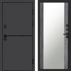 Входная дверь Termo-Door Тренд Графит - Зеркало бетон темный