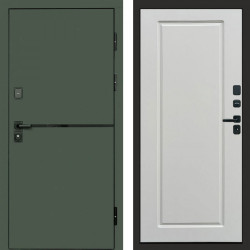 Входная дверь Termo-Door Тренд Грин - Гранд Белый софт
