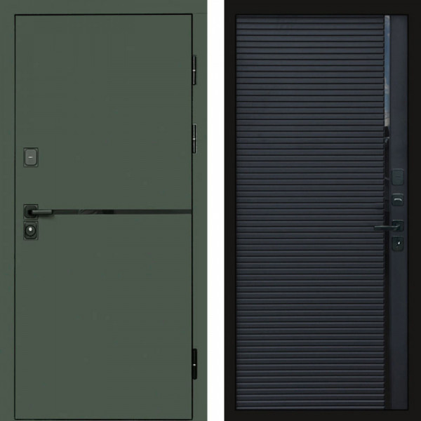 Входная дверь Termo-Door Тренд Грин - Porte black