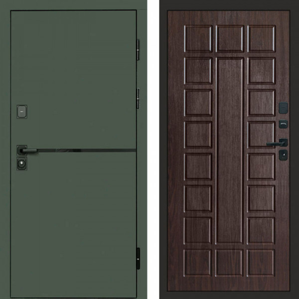 Входная дверь Termo-Door Тренд Грин - Престиж венге
