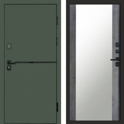 Входная дверь Termo-Door Тренд Грин - Зеркало бетон темный
