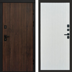 Входная дверь Termo-Door Твист Ультра - Flat Белый софт