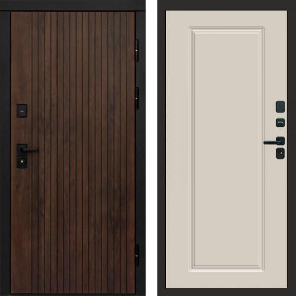 Входная дверь Termo-Door Твист Ультра - Гранд Слоновая кость
